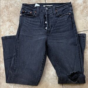 Levi's Women's Black Wedgie Straight Leg Jean